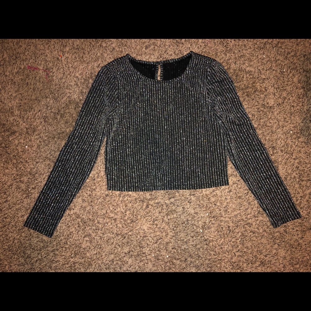 Metallic crop top